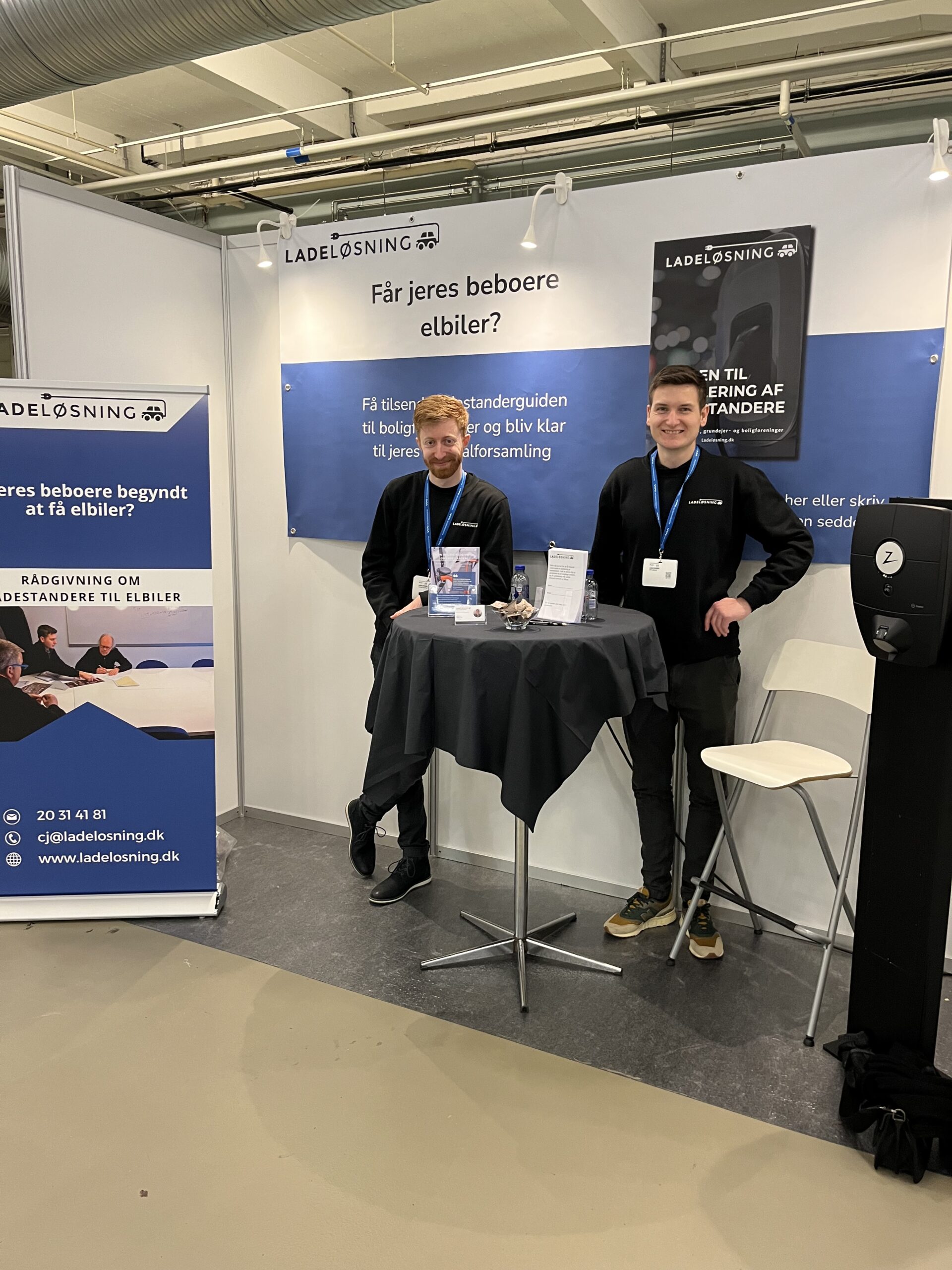 Ladeløsnings messestand fra messen Boligforeningernes Dag 2023.