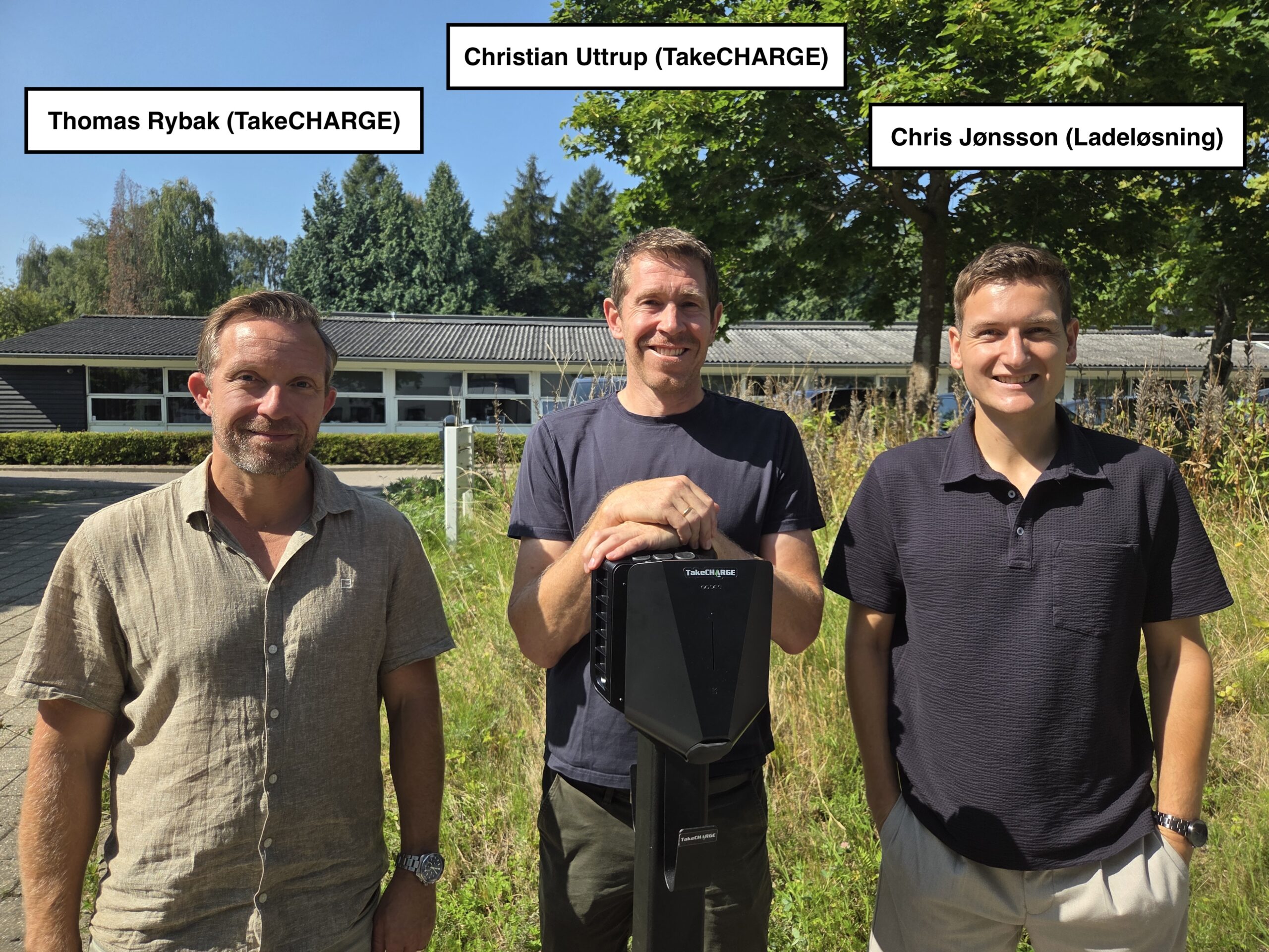 Billede af ladeløsning og TakeCHARGE