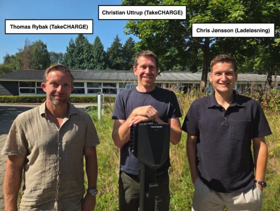 Billede af ladeløsning og TakeCHARGE